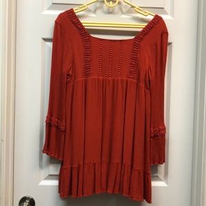 Altar’d State burnt orange blouse